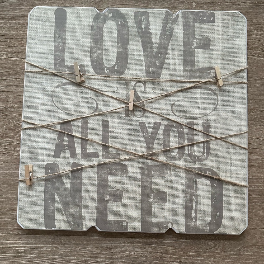 Decorative Wall Art with Love Quote